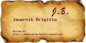 Jauernik Brigitta névjegykártya